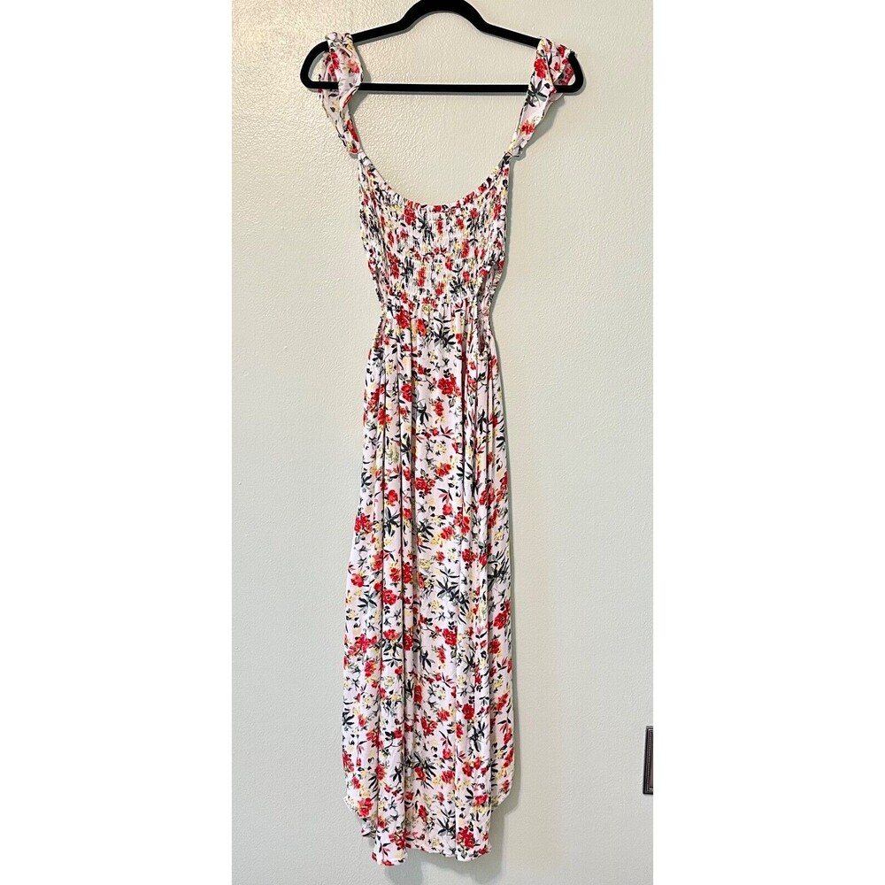 LUSH Women's Maxi Dress Size L Pink‎ Floral Flowly Slide Slits - Picture 10 of 16